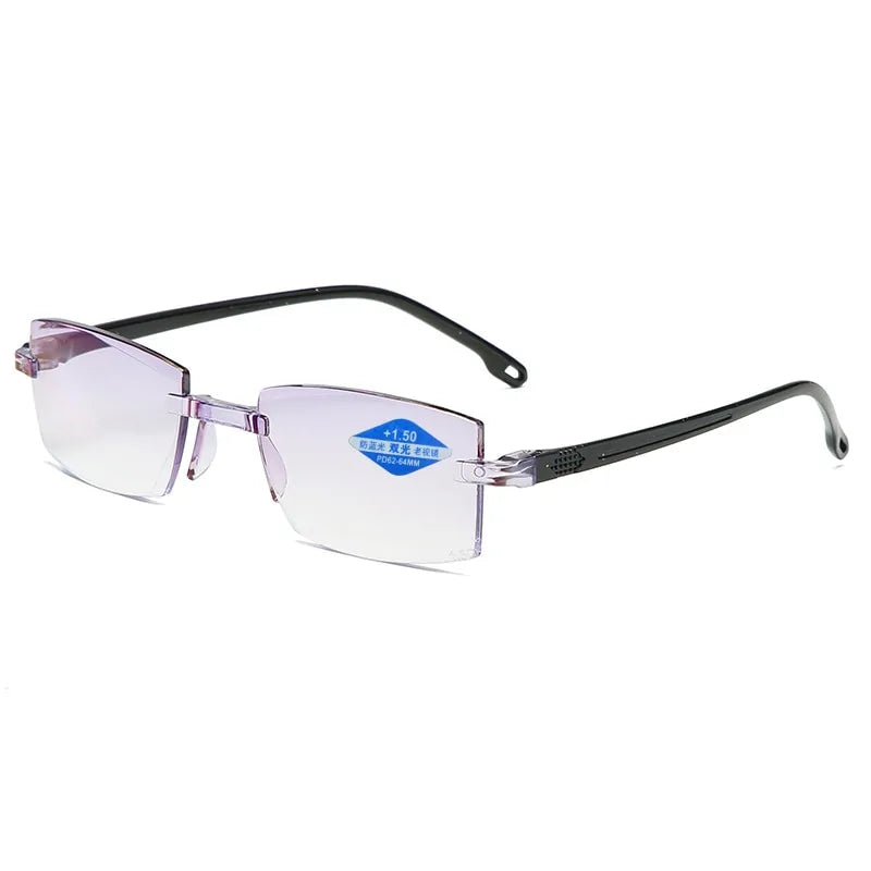 Ahora Rimless Anti Blue Ray Reading Glasses for Men and Women +1.0 1.5 2.0 2.5