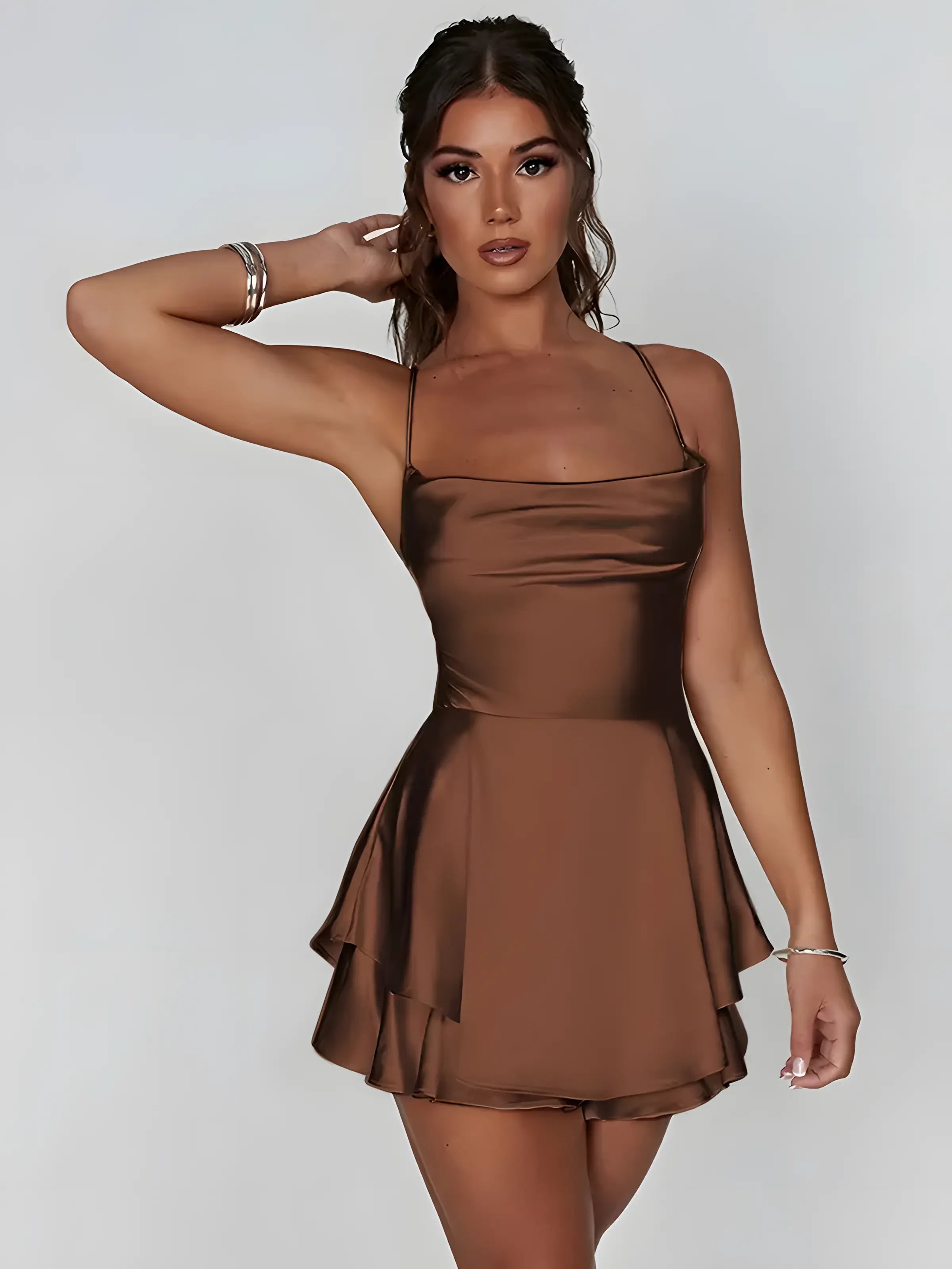 Mini Satin Cami Dress