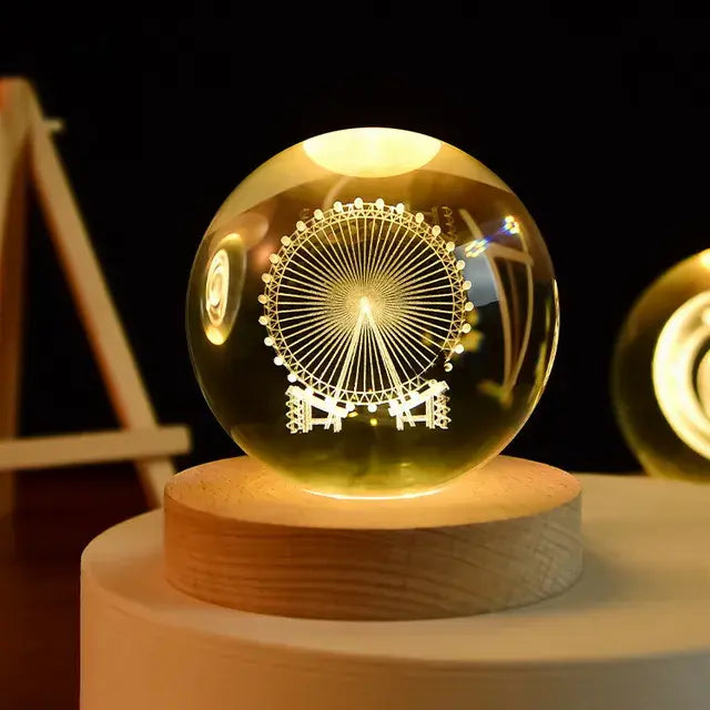 3D Night Crystal Ball