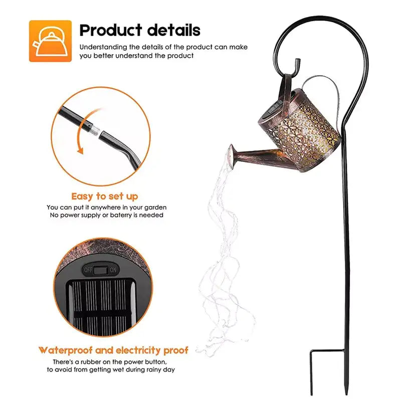 Solar LED "Sprinkle" Garden Lamp