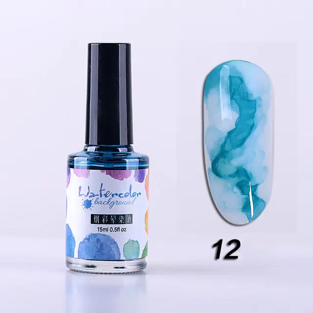 Watercolor Nail Ink