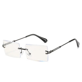 Unisex Anti Blue Rays Computer Glasses: Rimless Blue Light Coating Eyewear