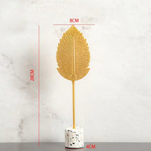 Nordic Gold Ginkgo  Leaves Sculpture