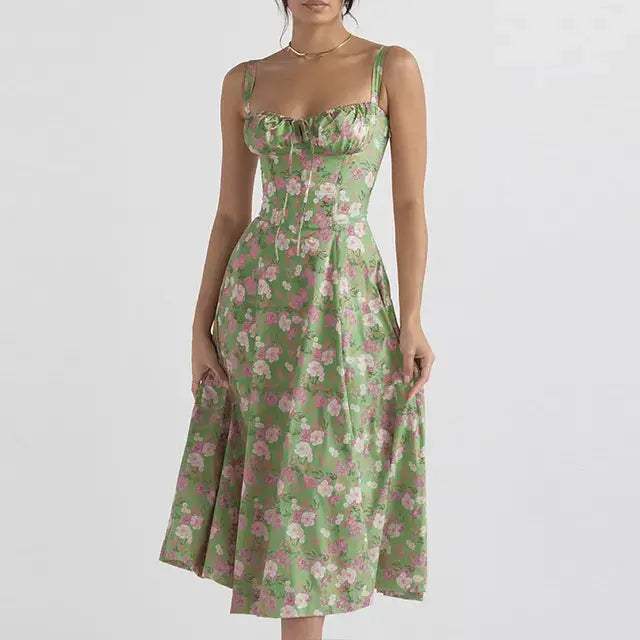 Summer Floral  A-line Dress