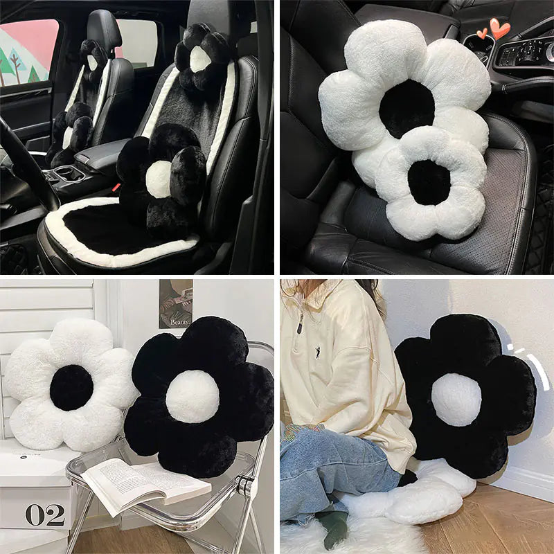 Flower Plush Pillow Cushion