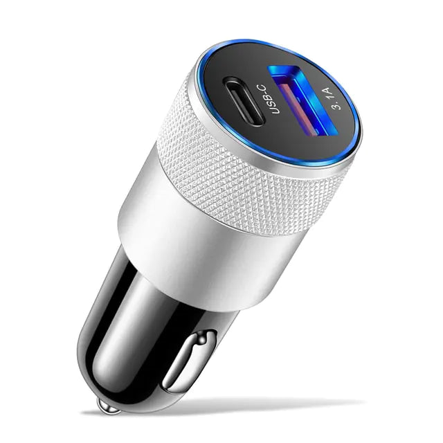 Fast Charging 68W Dual USB Type C Car Charger