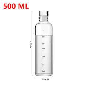 Water Bottle With Time Marker