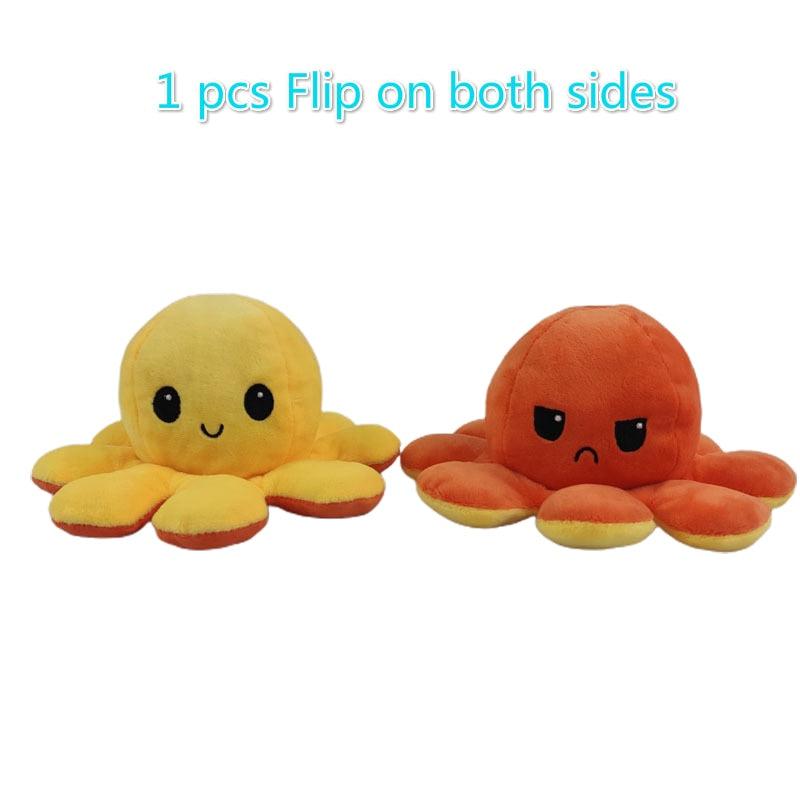 Reversible Flip Octopus Stuffed Plush Doll