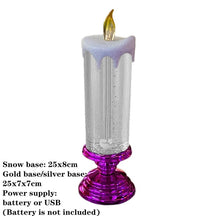 LED Glitter Flameless Candle