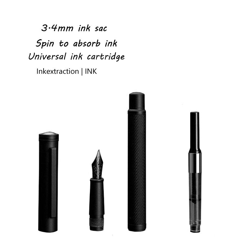 Samurai Black Metal Fountain Pen