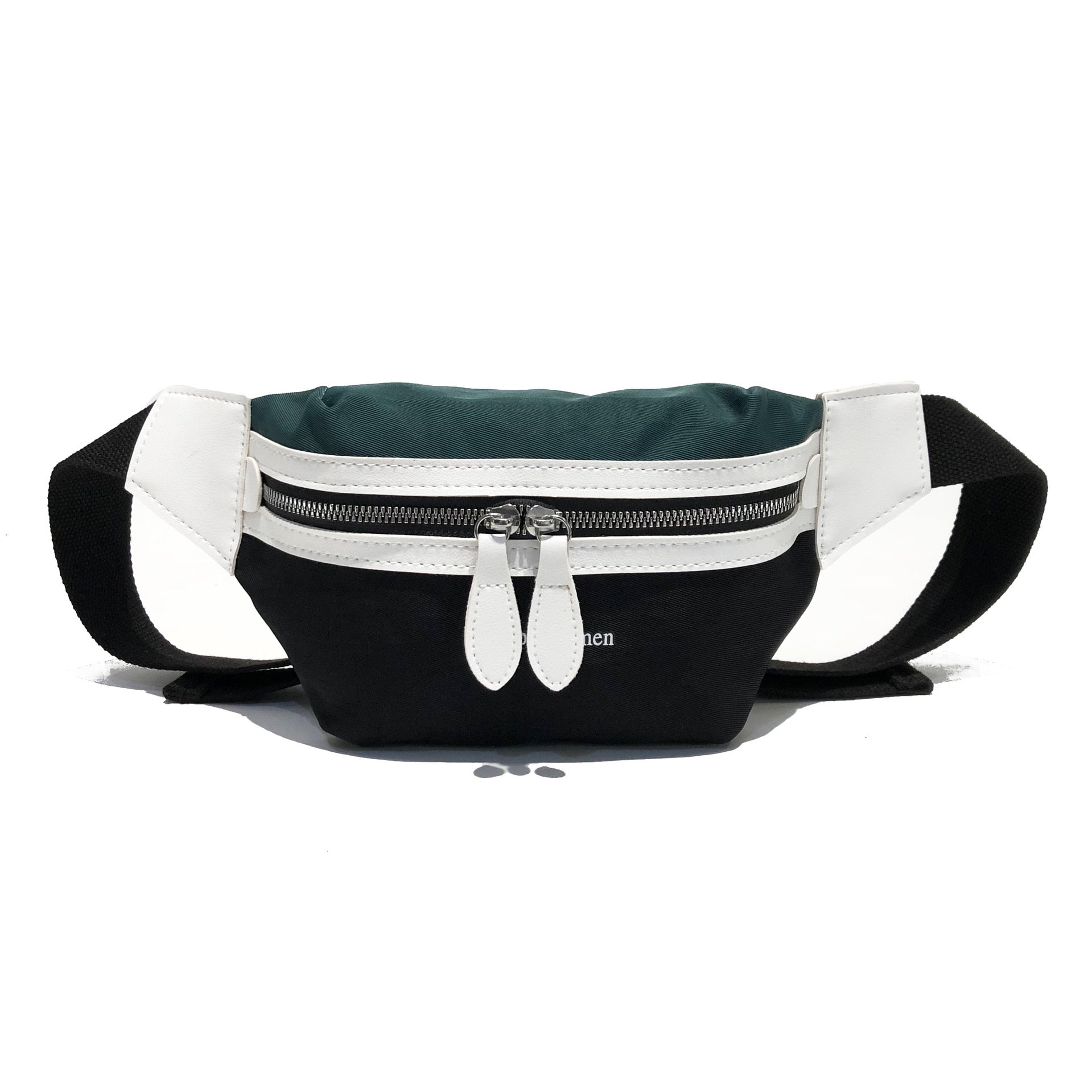 Canvas Leisure Panelled Fanny Pack For Girls