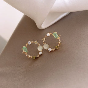 South Korean Style Circle Earrings for Girls