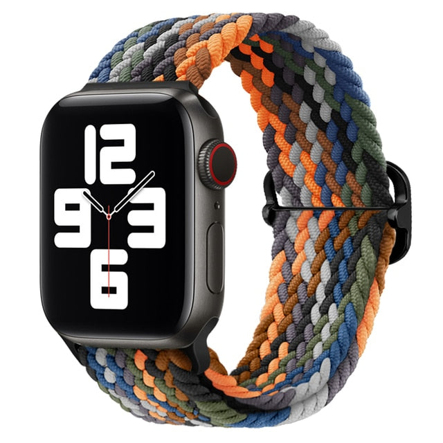 Nylon Braided Solo Loop Strap For Apple Watch