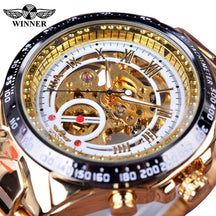 Mechanical Sport Design Golden Men's Watches