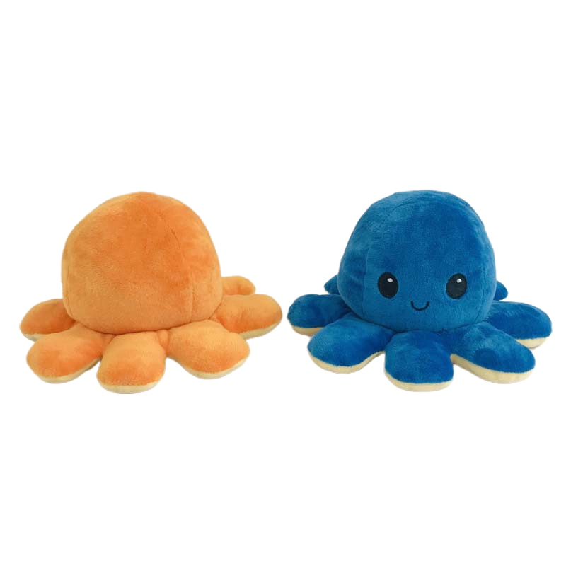 Reversible Flip Octopus Stuffed Plush Doll