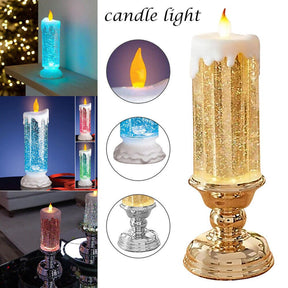 LED Glitter Flameless Candle