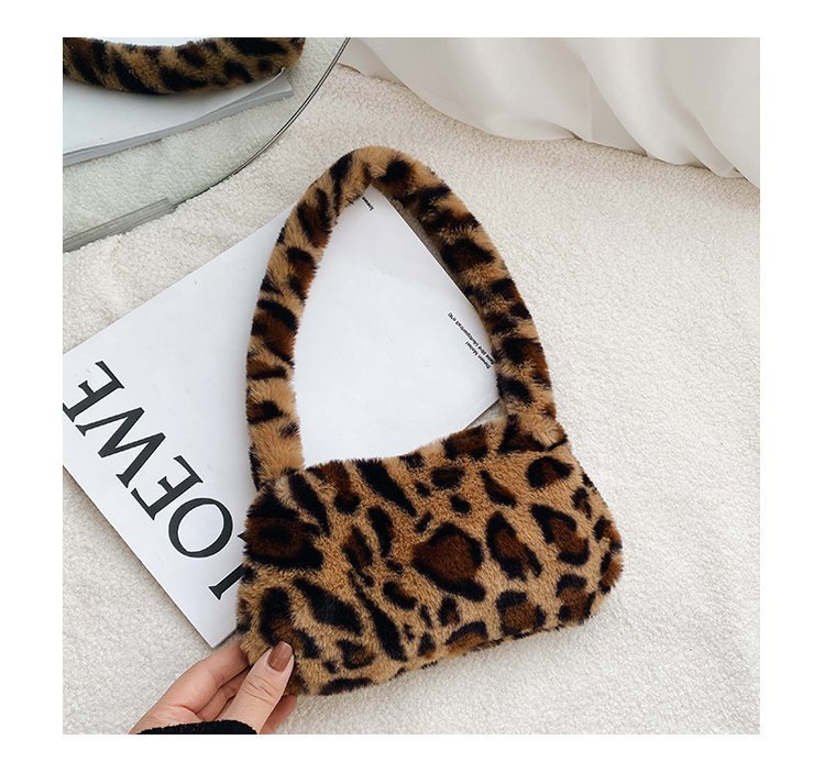 Winter Zebra Pattern Shoulder Underarm Bag