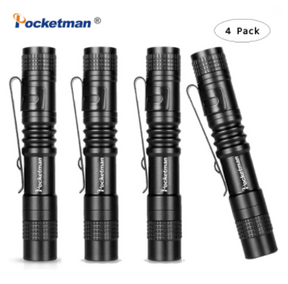 4 x Mini LED Flashlight Set