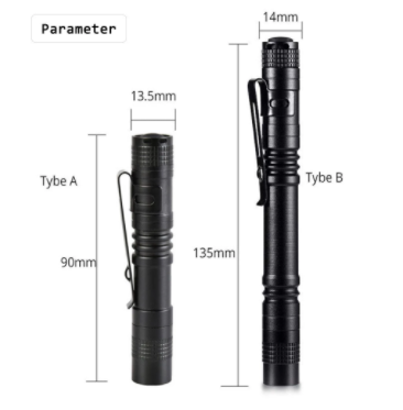 4 x Mini LED Flashlight Set