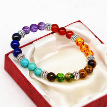 Align Yourself 7 Chakra Healing Crystals Bracelet