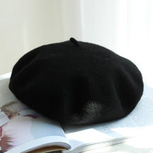 Autumn Winter Hat 100%  Wool Thick  Berets French Artist Beret