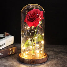 Enchanted Glass Rose Decoration