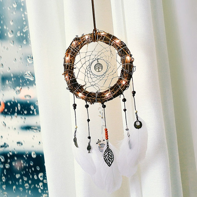 True Feather Dream Catcher Lights