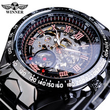 Mechanical Sport Design Golden Men's Watches