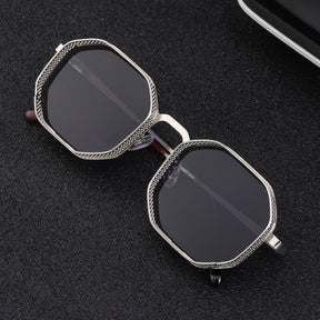 Polygon Hollow Frame Sun Glasses