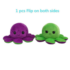 Reversible Flip Octopus Stuffed Plush Doll