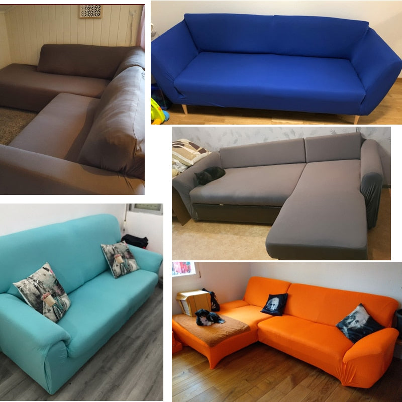 Solid Corner Sofa Covers