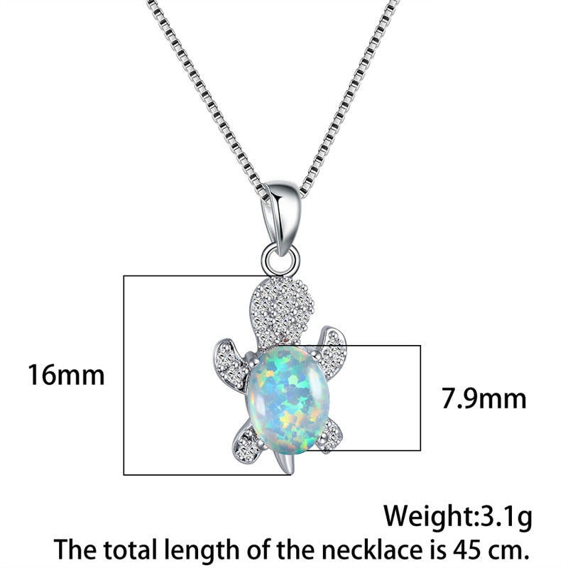 Sea Turtle Necklace and Earrings