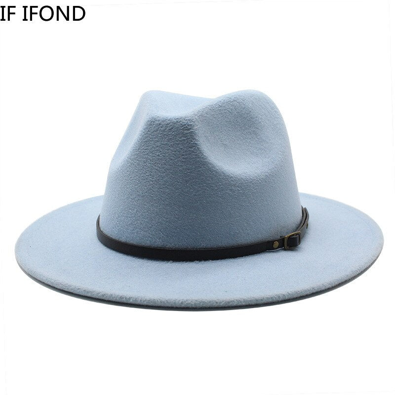 Multicolor Wool Jazz Fedora Hats