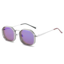 Polygon Hollow Frame Sun Glasses