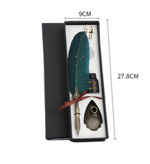 Upscale Calligraphy Feather Dip Pen Set