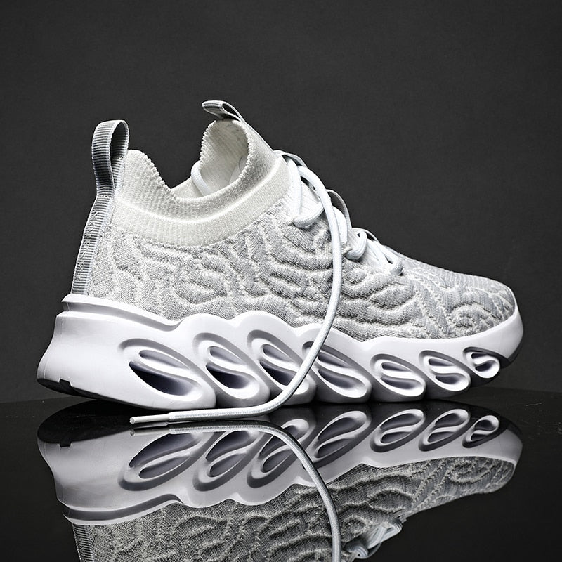 2024 Gray White Running Shoes