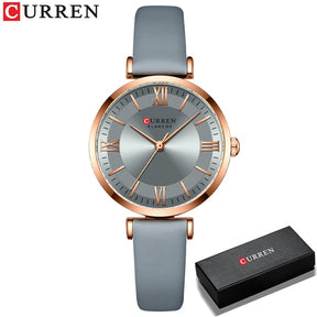 Classic Clock Leather Watch