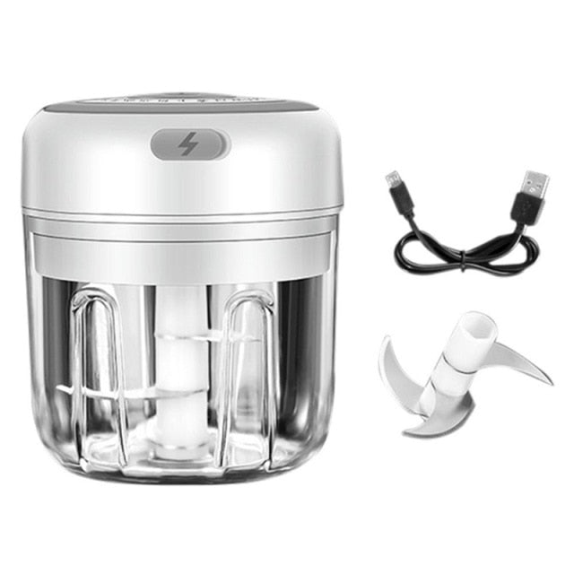 Electric Food Crusher Mini Garlic Press Garlic Crusher Vegetable Chopper