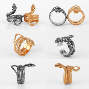 Snake Stainless Steel Men's Rings