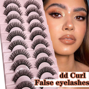 Russian Strip Lashes 10-Pairs Fluffy Mink