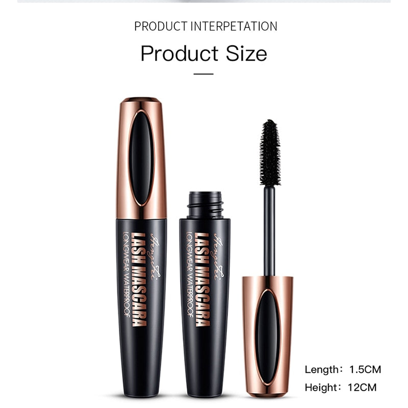 4D Silk Fiber Waterproof and Easy to Dry Mascara