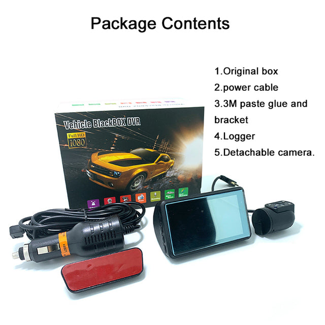 Lens Car Video Recorder HD1080P 2