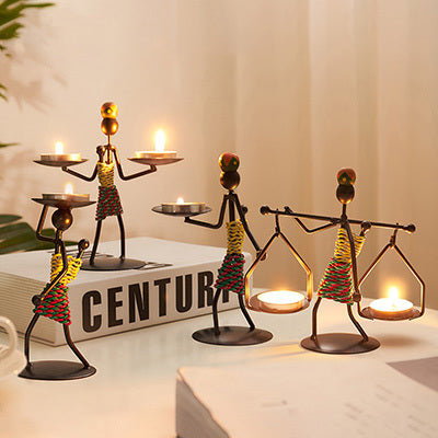 Modern Iron Man Candlestick