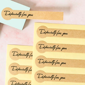 Lollipop Shape Paper Label Sticker