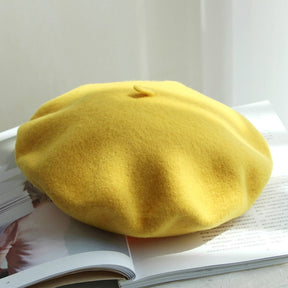 Autumn Winter Hat 100%  Wool Thick  Berets French Artist Beret