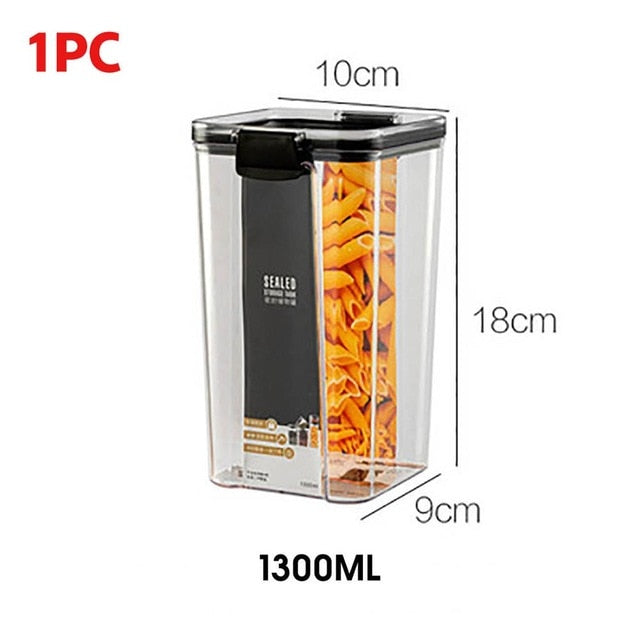 700/1300/1800ML Food Storage Container Plastic