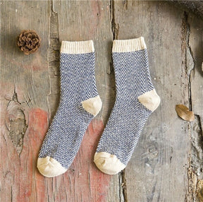 Striped Warm Thick Wool Socks