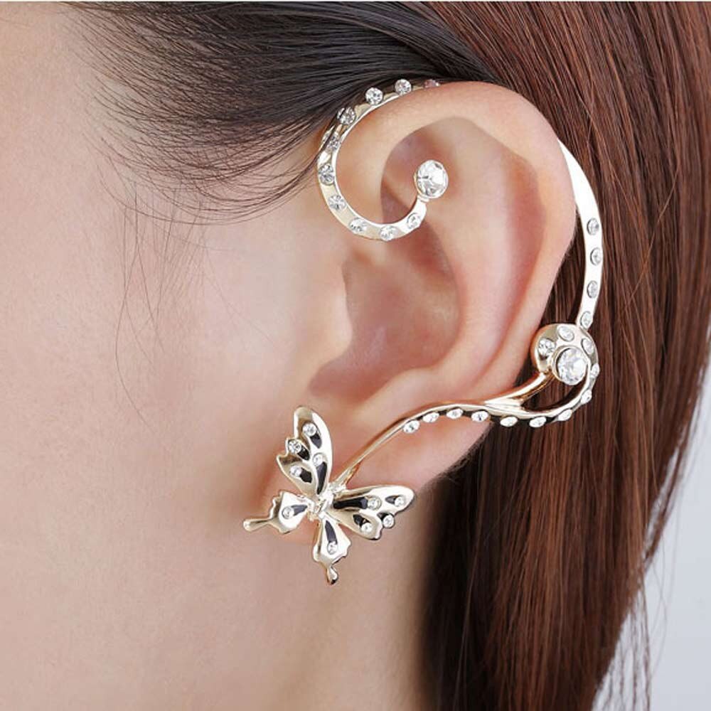 Gothic Women Butterfly  Earrings