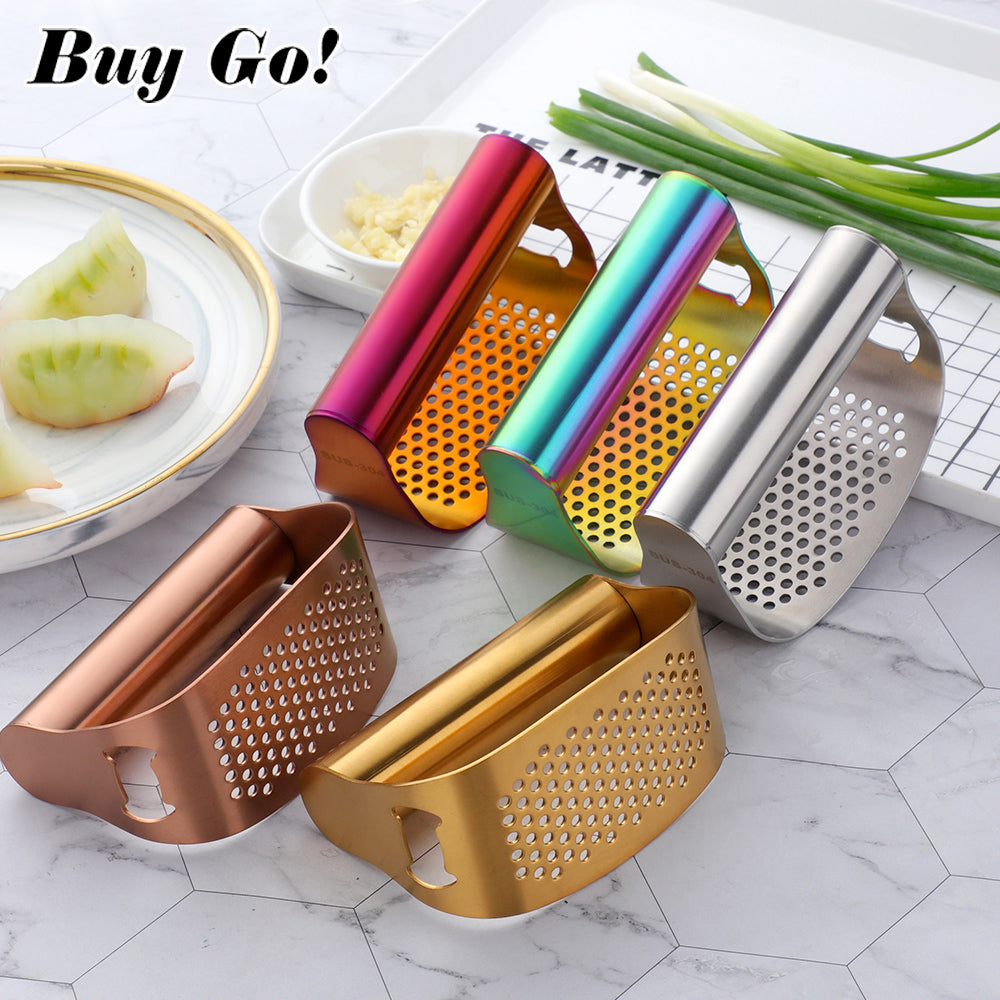 Stainless Steel Garlic Crusher