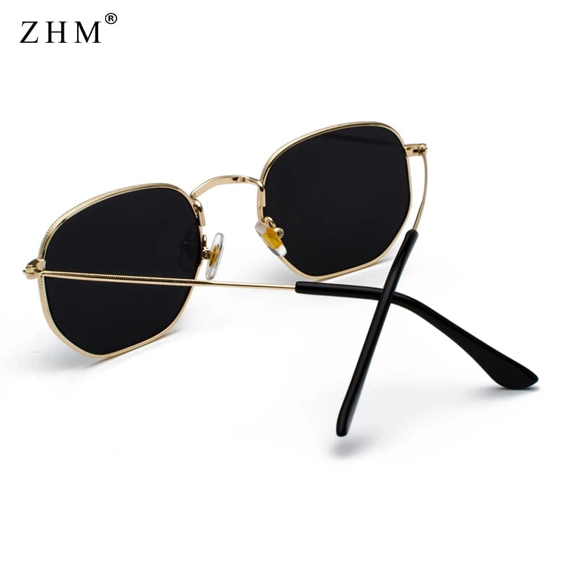 Men's Square Metal Frame Sunglasses